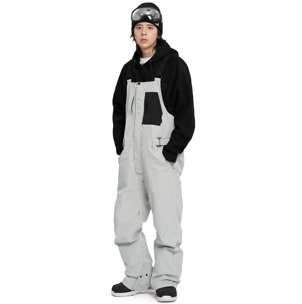 Acrais Pants Overalls Available in 6 and XXL Men's Snowboard/Ski Pants/Bib (Single Item) - Sizes XS, S, M, L, XL, (AL-SP2207, AL-SP2207XLGY-BL)