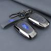 Leather Car Smart Key Case Cover Alloy Protect Shell For Ford F150 Explorer Edge Escape Mondeo Mustang Auto Accessories Sticker