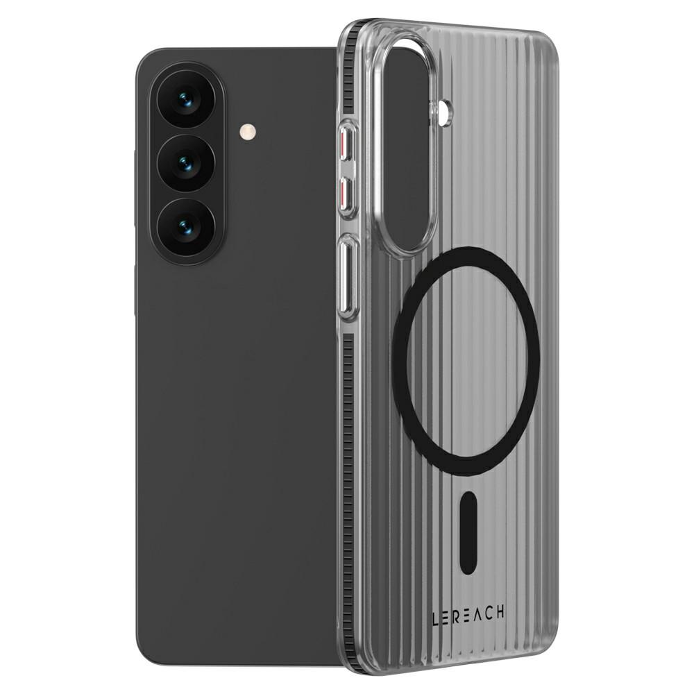 LEREACH TOC Serie für Samsung Galaxy S26+ Magnetische Hülle Fließendes Gitter PC Handyhülle