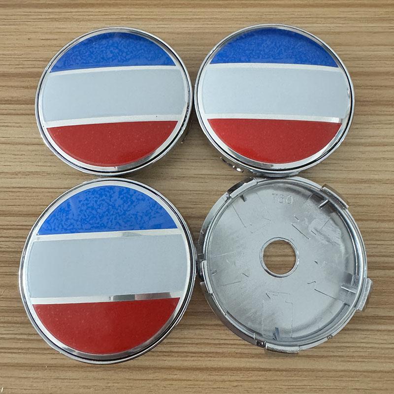 4Pcs 56mm 60mm Germany France Italy Badge Car Wheel Center Hub Caps Badge Rim Cover Sticker
