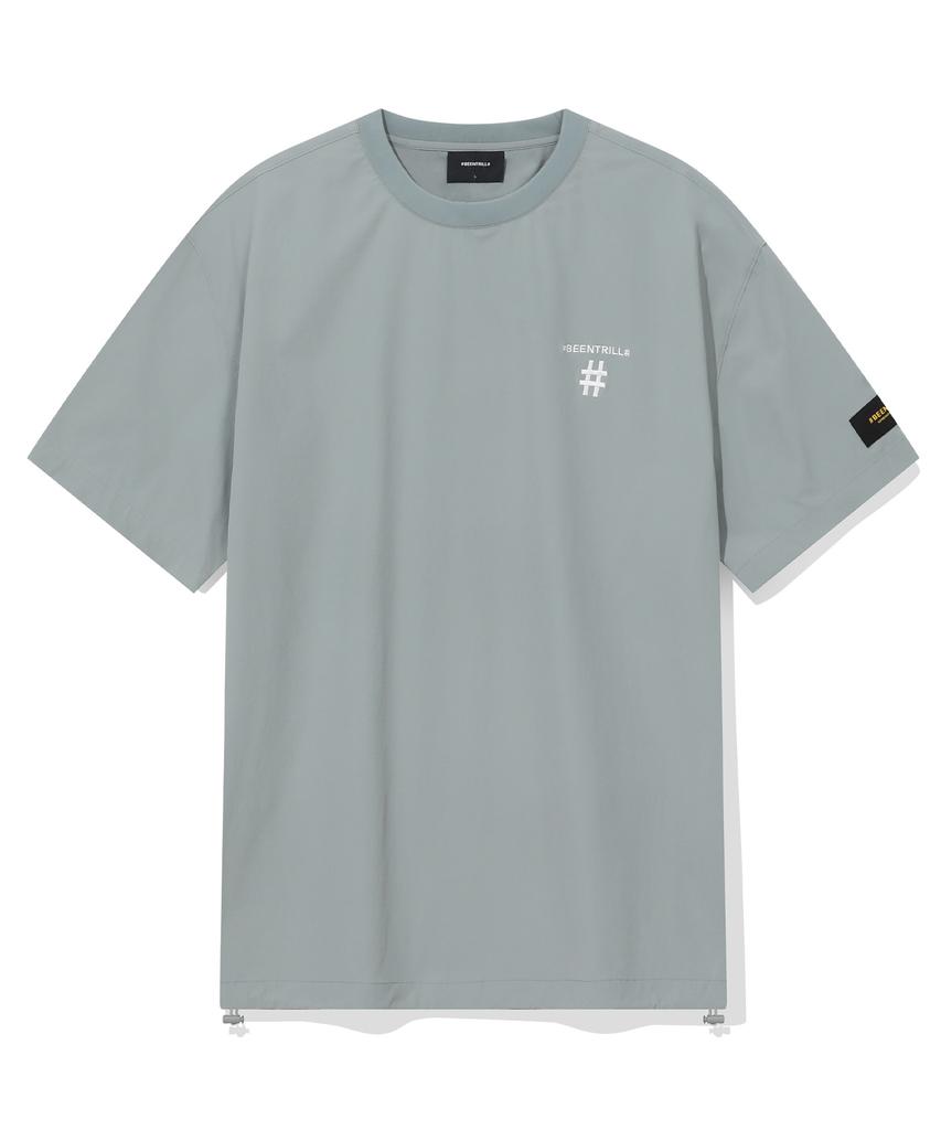 BEENTRILL Woven Tech T-Shirt (Light Khaki)