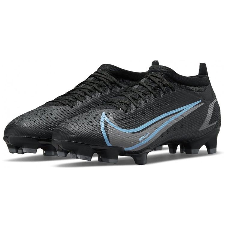 Nike Mercurial Vapor 14 Pro FG Black Photo Blue Men Sneakers Iron-Grey CU5693-004