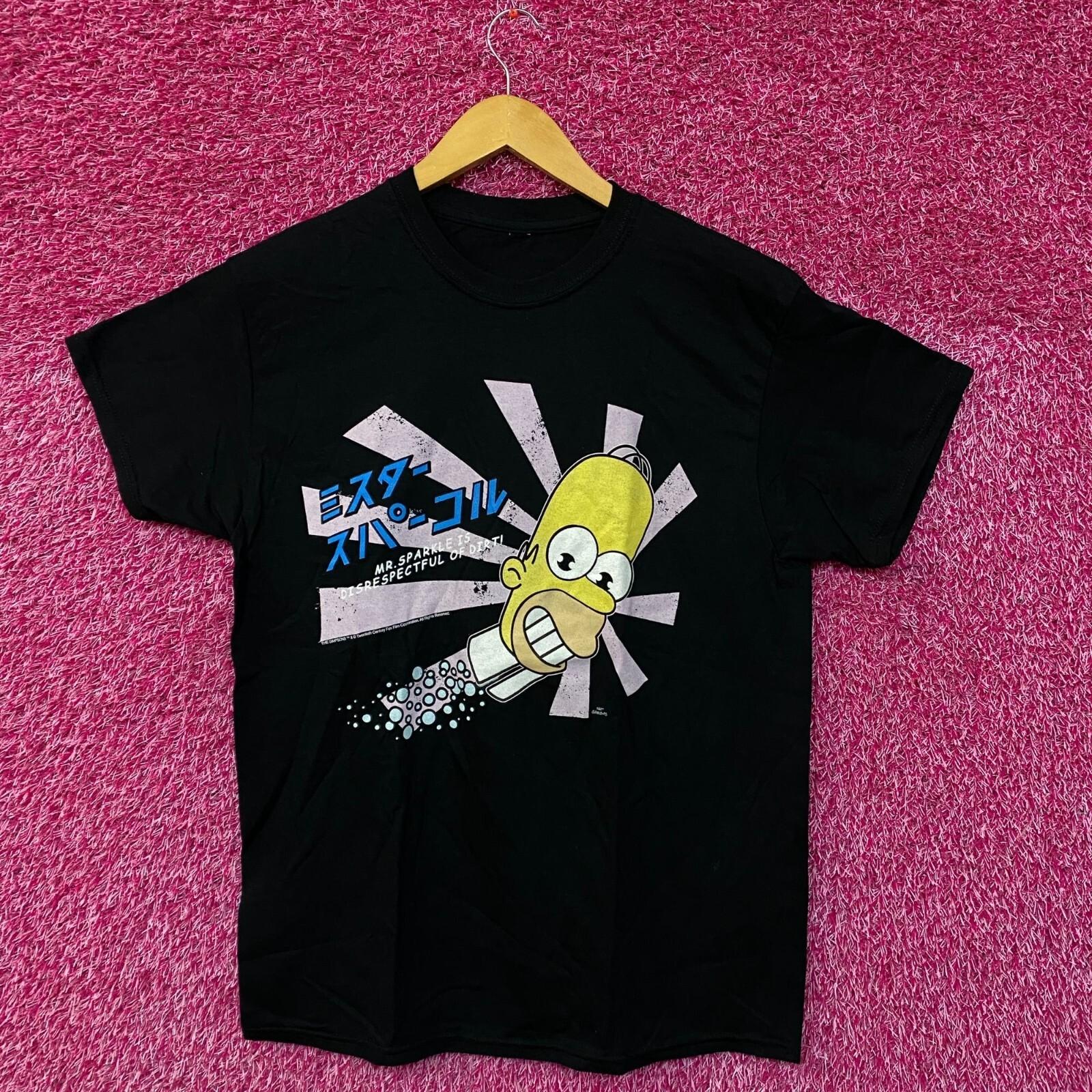 Промо-футболка Homer s Japanese Mr Sparkles The Simpsons Cartoon M 2XL