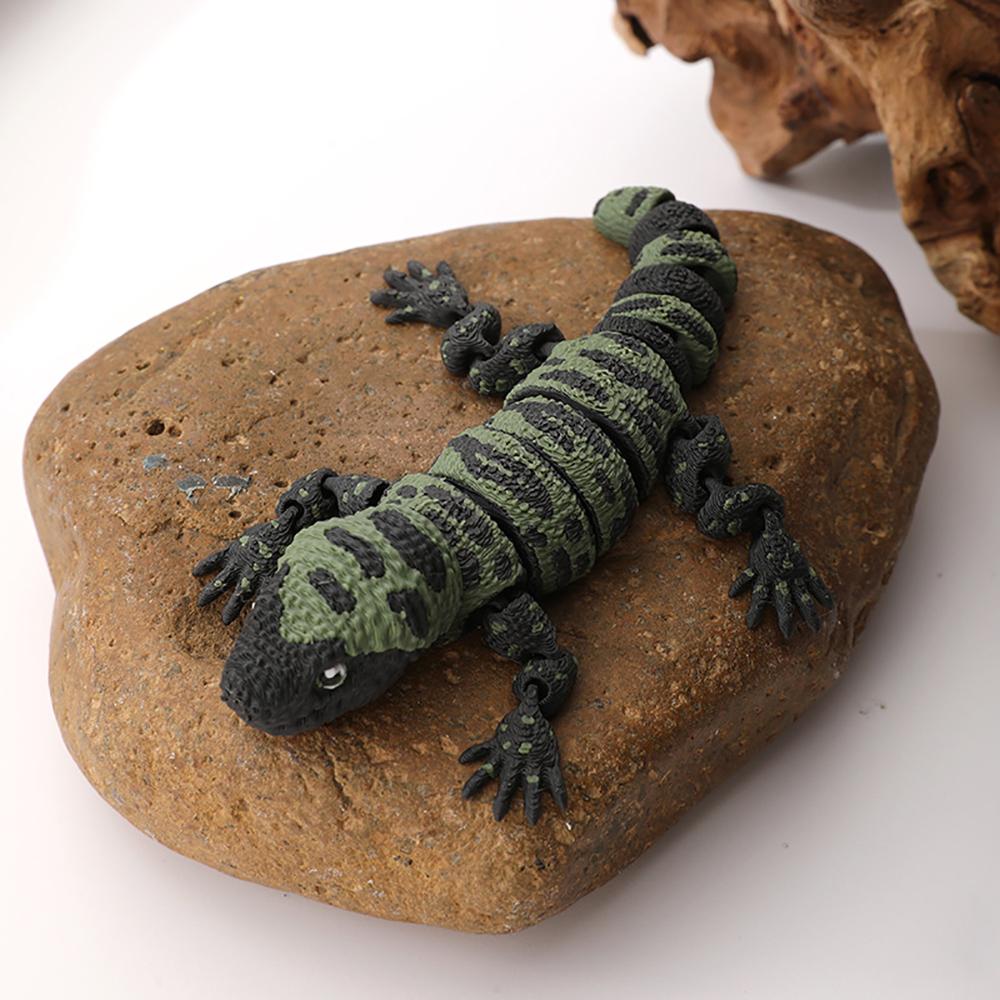 1D Printed Realistic Lizard Multi-articulated for Desk Decoration Home Accessories Kids Gift