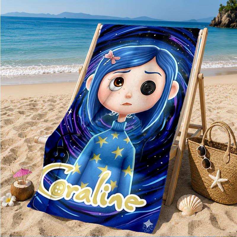 Nighttime Adventure Doll Beach Towel, Microfiber Beach Towel, Perfect For Pool, Beach, Travel, Home Decor Beach Party Fan gifts