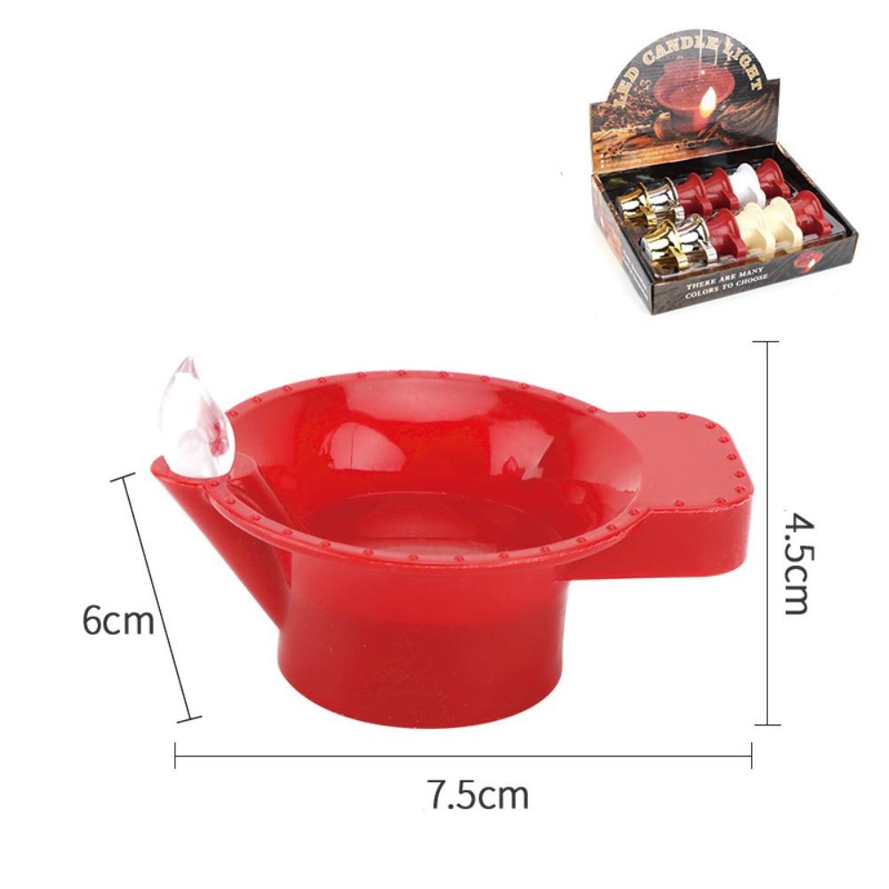 12Pcs Diwali Diya LED Light Floating on Water India Oil Lamp  Deepavali Festival Decoration