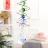 Spiral Tail Wind Spinner Suncatcher Crystal Ball Stabilizer Chakra Bead Hanging Kinetic Wind Chimes Rainbow Maker Garden Decor