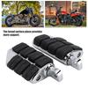 Motorcycle Footpegs Footrest CNC Aluminum Alloy Rubber   Replacement For