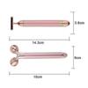 ZK-2 In 1 Facial Massager Roller Face Gold Pulse Electric 3D Roller Rose Gold