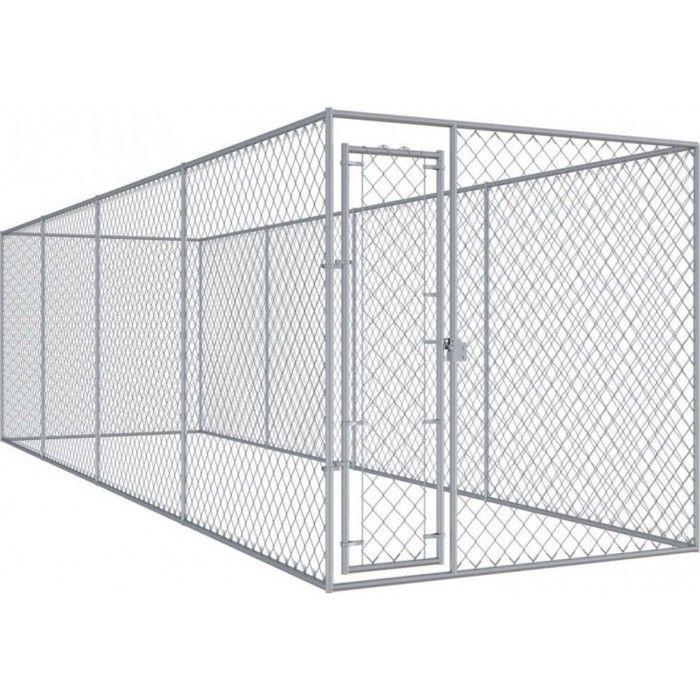 VidaXL Chenil d'Extérieur pour Chiens 760x192x185 cm Animaux Enclos Cage Niche 145030