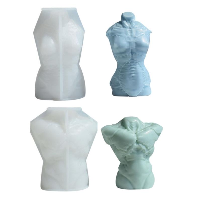 Non-stick Human Body Resin Mold Hand-made Scented Candle Silicone Mold DIY Soap Plasters Crafts Ornaments Tool Nonstick