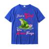 Cute And Funny Just A Girl Who Loves Frogs Women And Moms TShirt Casual T Shirts For Unisex Cotton Tops Tees Custom Company