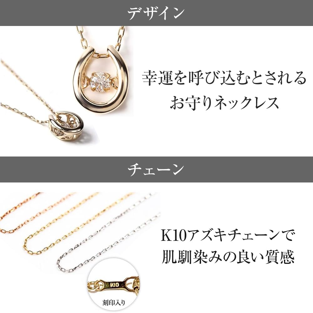 PLUSTER Dancing Stone Diamond Necklace for Women Pink Gold Cross Four with Regular Tag Swinging Chain Simple Popular Birthday Anniversary Present Gift