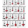 110V Hand Palm Router Tool Kit, 800W Power with 30000RPM High Speed, Includes 15 1/4" Router Bits Set