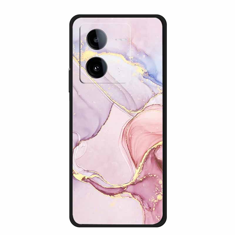 Phone Cover For Vivo iQOO Z8 5G Cases 6.64" Marble Soft TPU Silicone Para for Vivo iQOO Z8 V2314A 2023 Back Case Bumper Fundas