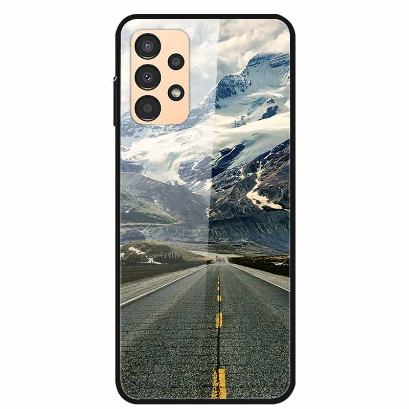 Funda para Samsung A53 5G 2022 Mármol Vidrio Templado Tapa Dura para Fundas de Teléfono Samsung Galaxy A33 A73 5G Protección Fundas