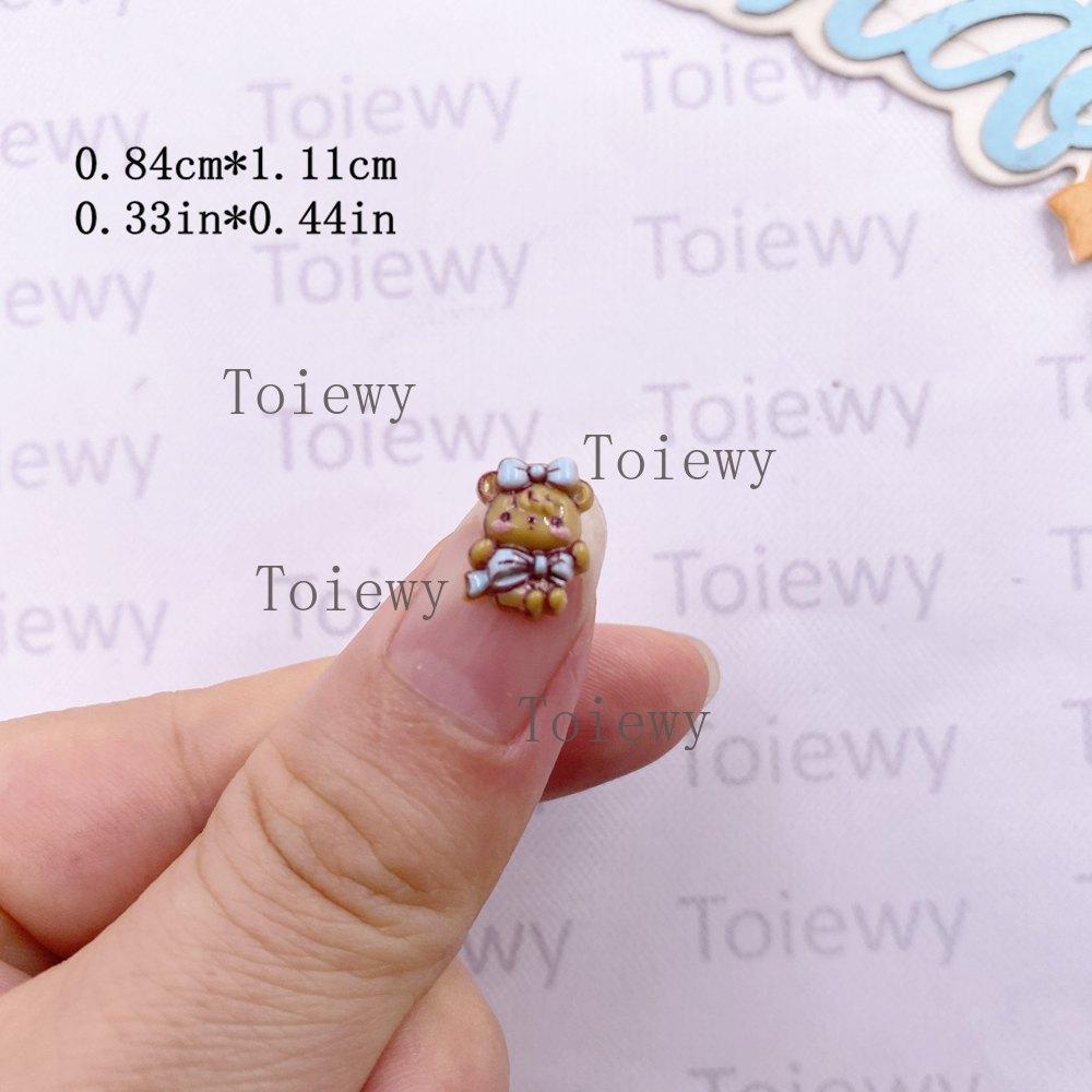 50pcs Résine Coloré Dessin Animé Lapin Canard Chien Chat Ours Brun Nail Art Strass Dos Plat DIY Bijoux de Noël Scrapbook Artisanat