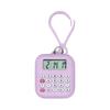 Portachiavi Mini Calcolatrice Digitale Portatile Display Ora Conto alla Rovescia Piccola Calcolatrice Per Studente Zaino Scolastico Uso Quotidiano