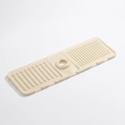 Kitchen Sink Drying Non- Dish Drying Pad with Faucet Guard for Countertop