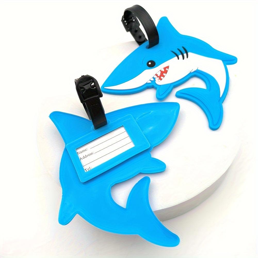 1Pc Shark Luggage Tag Pendant Accessories Travel Necessities Airport Checked Luggage Items Anti-Lost Tag Boarding Pass