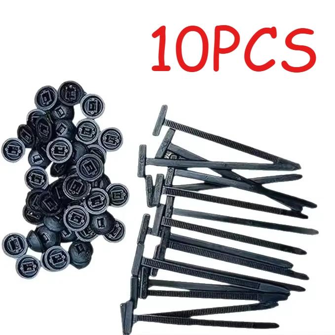 

Plastic Straps Universal Car Nylon Cable Tie Buckles Heavy Duty Self-Locking Zip Ties Holder with Pin Button Fasteners Resistant