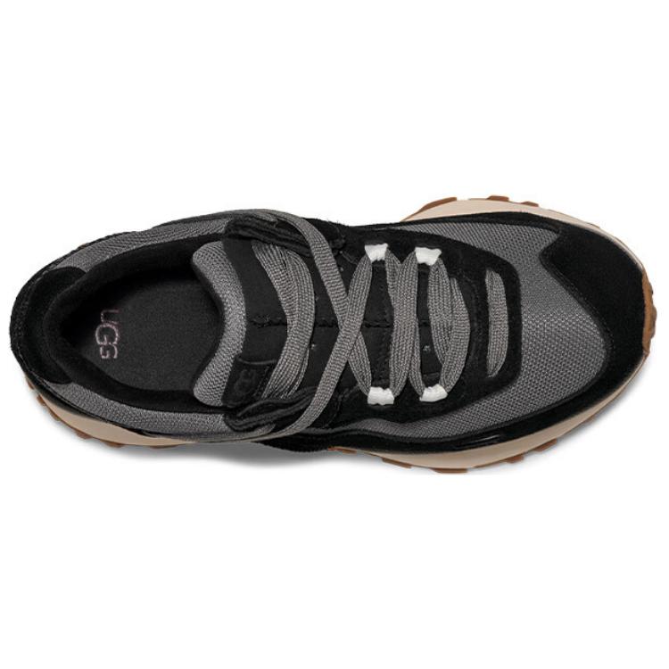 UGG Retrofi Leather Comfortable Fashion Slip Resistant Low Top Casual Shoes Men Casual Shoes Black Gray 1167070-BLK