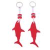 Shark Floating Keychain EVA Foam Water Key Float Key Ring for Canoeing Sailing Surfing Seaside
