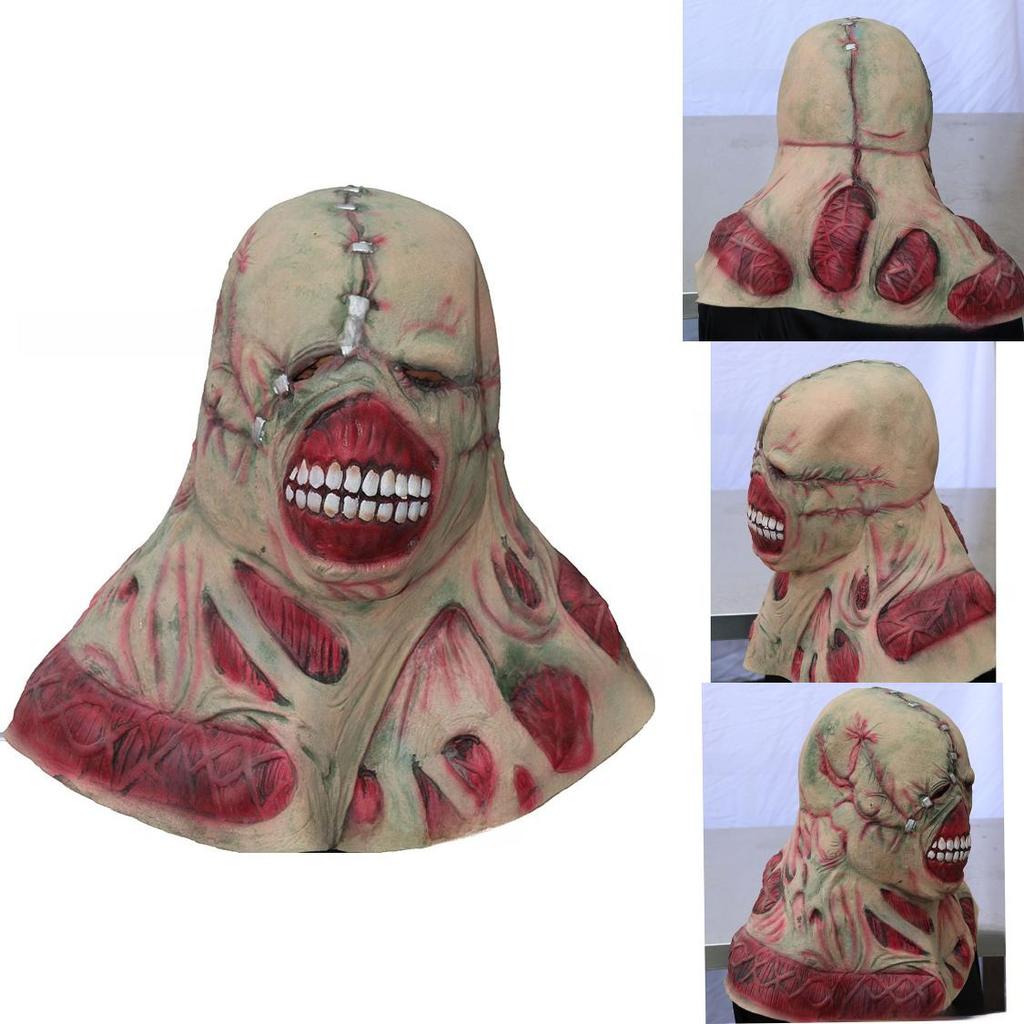 Horror Halloween Latex Mask For Adults With Creepy Zombie And Monster Design
