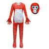 4754 Kinder Jungen Mädchen Gorilla Tag Aufdruck Overall Masken Sets Party Weihnachten Halloween Cosplay Kostüm