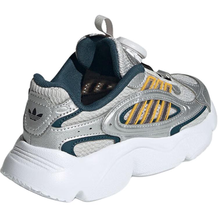 Adidas Originals Ozmillen Mesh Boa Classic Comfortable Simple Versatile Breathable Low Top Kids Running Shoes Kids Running Shoes Soft-Yellow JR8366