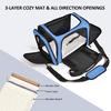 Portable & Breathable Foldable Pet Carrier for Cats & Small Dogs - Lightweight Travel Bag with Large Capacity