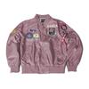 Trendy 2025 American Style Men's MA-1 Air Force Pilot Jacket with Badge Embroidery for Spring/Autumn.