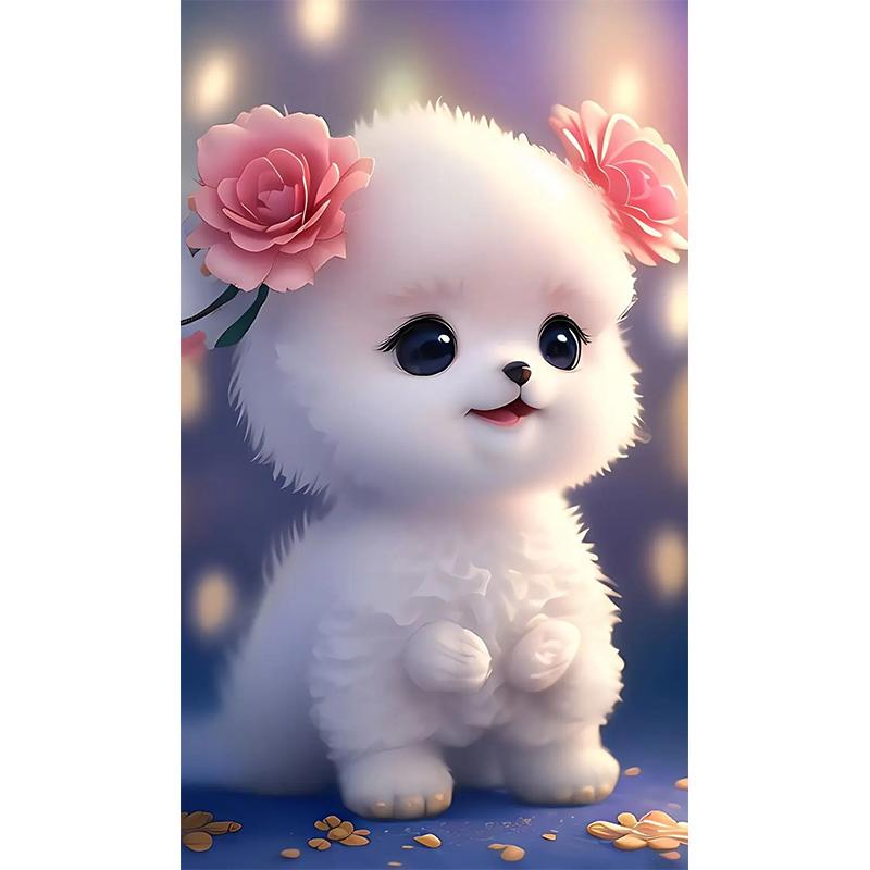 

P31 # мультфильм милый шпиц собака наклейка на автомобиль виниловая наклейка водостойкие украшения животные наклейки на автомобиль G-15cm-Longest Side