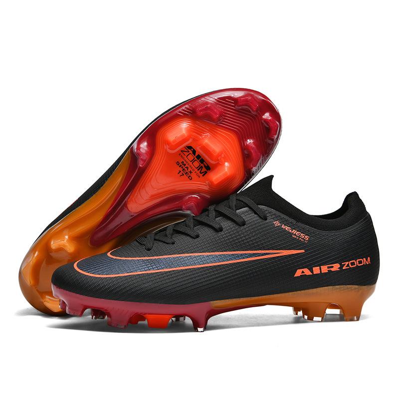 Scarpe da calcio basse per giovani uomini e donne per sport all'aperto erba combattimento reale antiscivolo professionale AG unghie rotte
