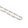 Collana Luxenter in argento 925 e cristalli multicolori finita in oro giallo 18k - Shedi