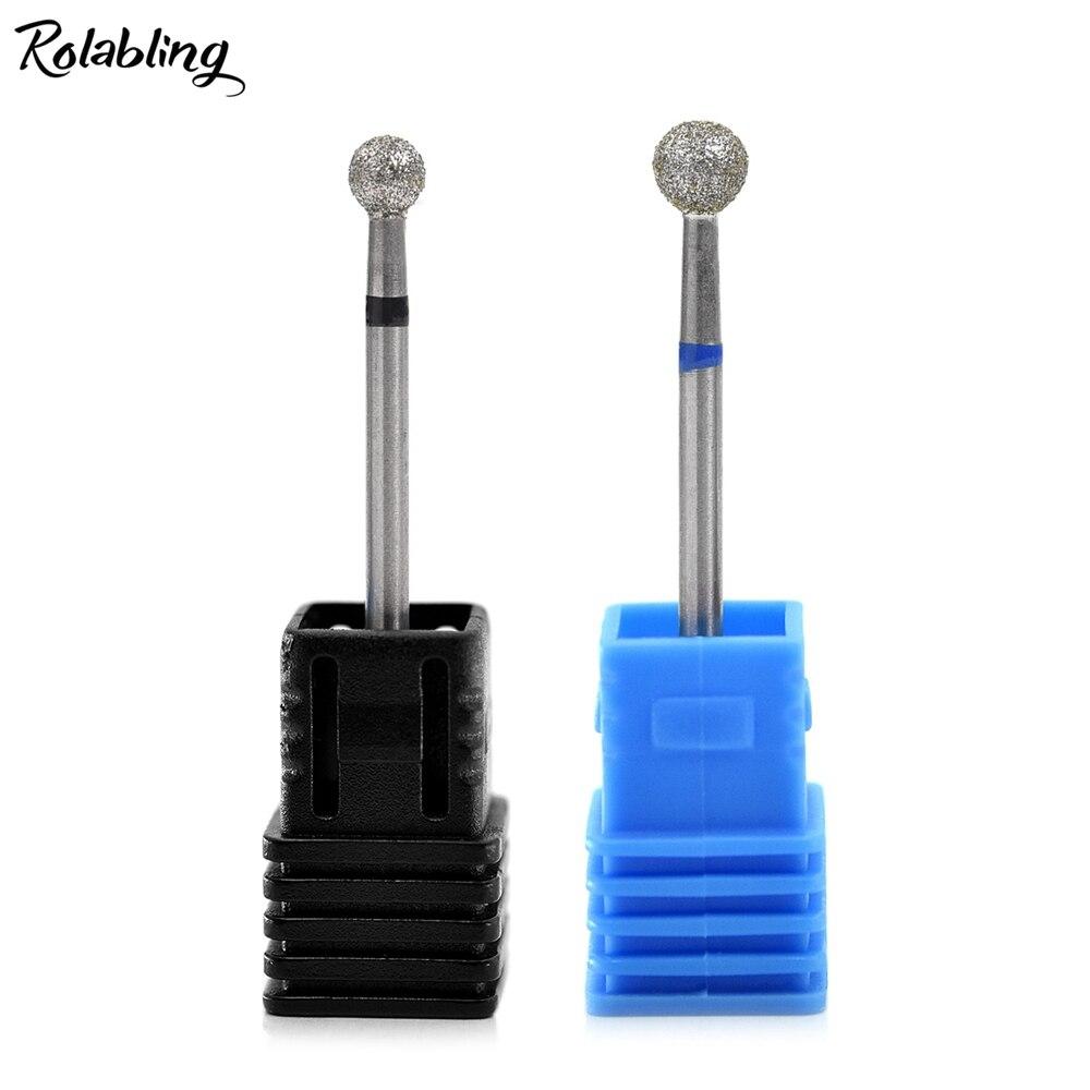 kads 15 Sizes Diamond Milling Cutters Manicure Nail Drill Bits Elecric Machine Polishing UV Gel Cuticle Bit Pedicure Nails Accessories