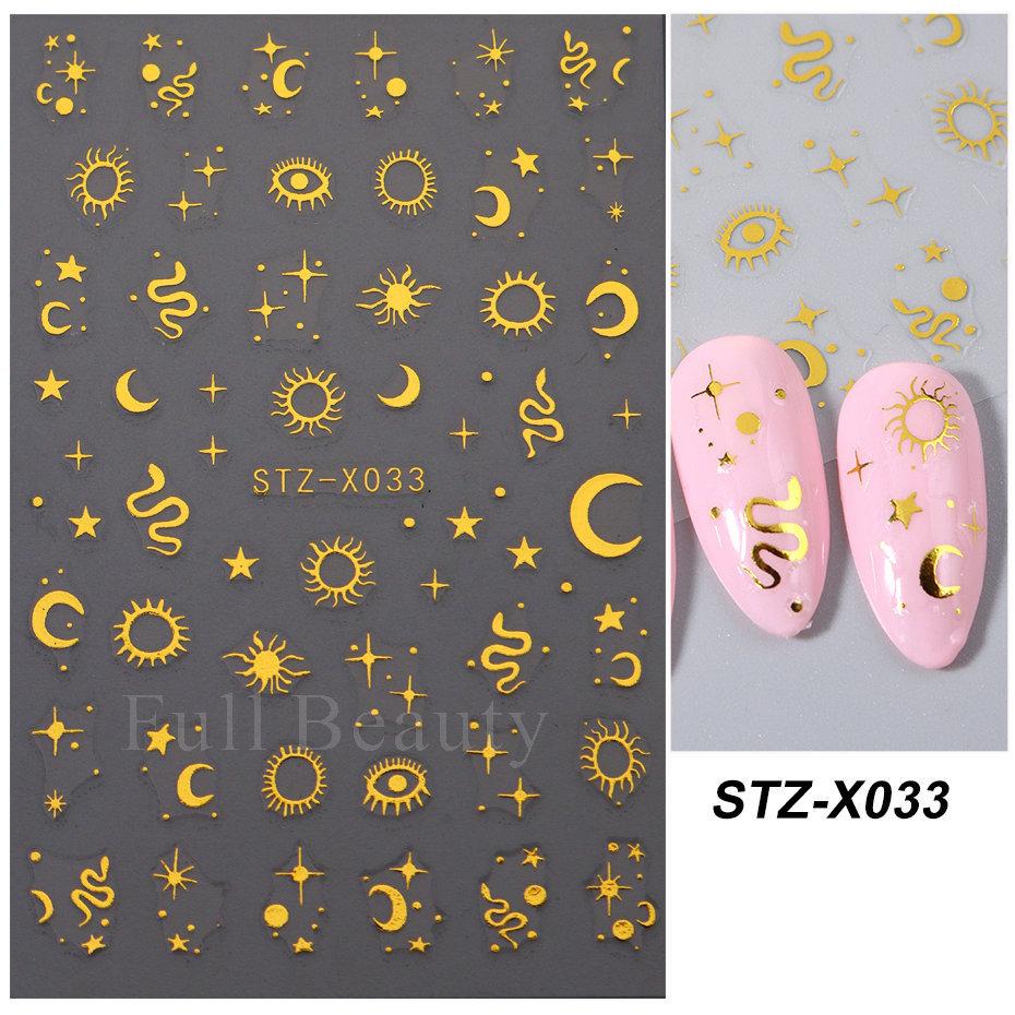 Nail Art Stickers New Chinese Style Butterfly Cat Eye Butterfly Beads Adhesive Nail Stickers