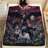 Death Note Flannel Blanket Trendy Print Fit For Bed Sofa Bedroom Chair Picnic Travel -HE5