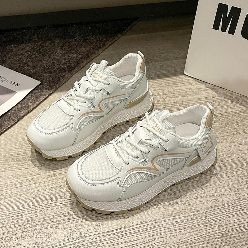 

2025 весна и лето новые спортивные женские сетчатые ретро кроссовки «папины» в стиле Форреста Гампа, подчеркивающие миниатюрность и универсальность, студенческие повседневные кроссовки для бега 35