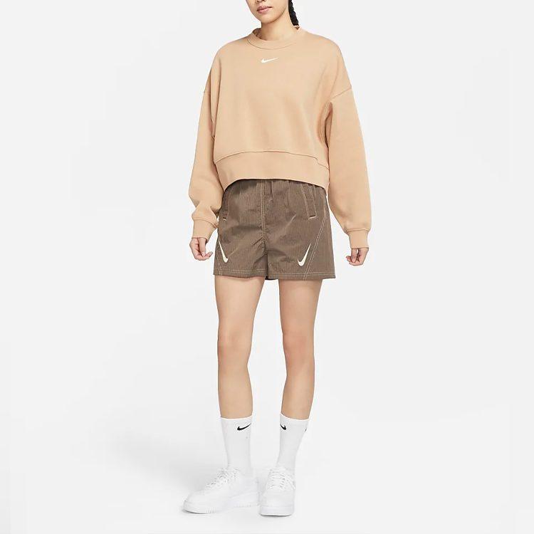 Nike NSW Collection Essentials Damen Rundhals Pullover Sweatshirt Gelb DJ7666-200