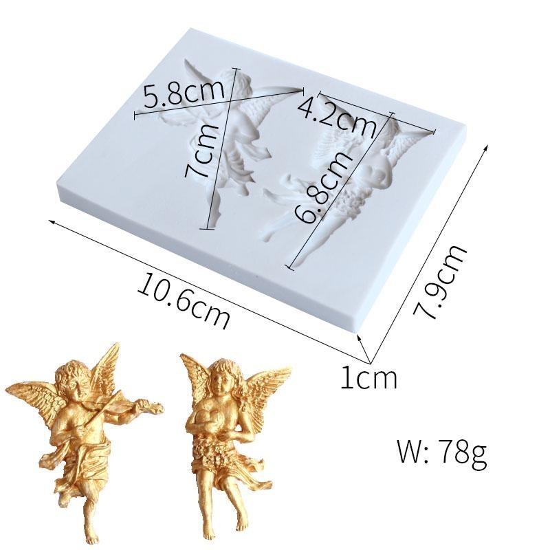 

Ангел, играющий на скрипке, силиконовая форма для помадки, инструменты для украшения торта, сахарные изделия, форма для шоколадной мастики, кухонный инструмент для выпечки кондитерских изделий