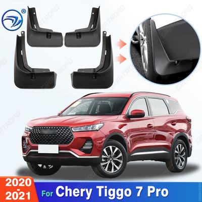 4Pcs Durable ABS Mud Flaps For Chery Tiggo 7 Pro - Car Mud Flaps Fender Guards Easy Tall Auto Accessories