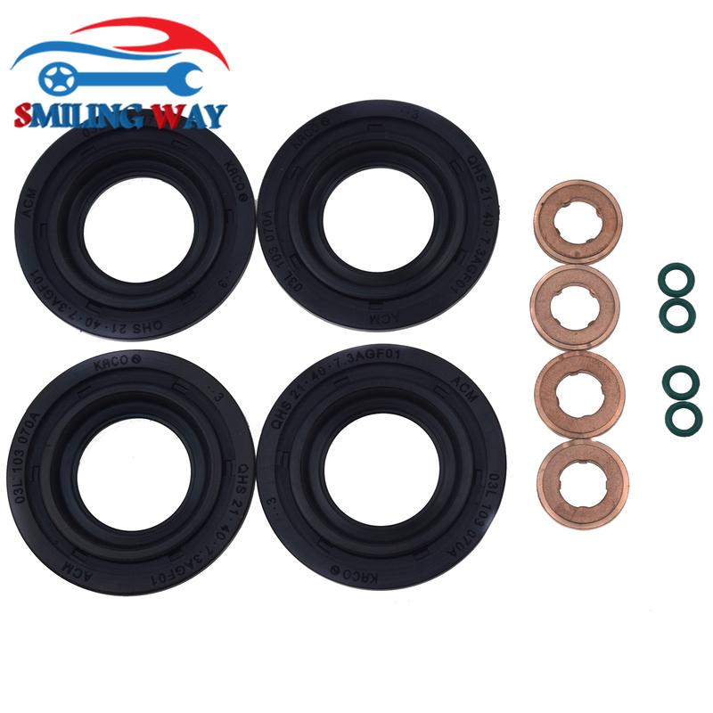 Fuel Injector Gasket Seal Washer Oring Kit For For Ford Transit Mk7 & Peugeot Boxer & Citroen Jumper Relay & Land Rover Defender