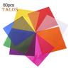 80/160 Sheets Transparent Cellophane Wrapping Paper DIY Arts Crafts Gift Packaging Waterproof Heat Sealable Colored Wrap