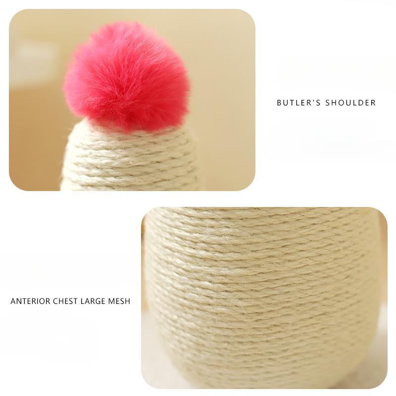 Vertical Cat Climbing Frame Cat Scratch Board Sisal Cat Scratch Column Wear-resistant and Fun Integrated Cat Toy Home