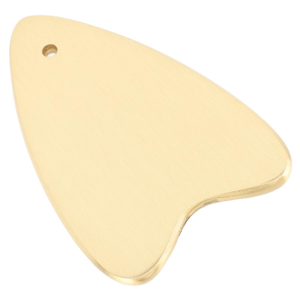 Metal Facial Gua Sha Board Reduce Puffiness Promote Blood Circulation Heart Shape Copper Scraping