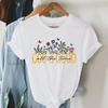 God Is Good All The Time Graphic T Shirt Women Vintage Boho Religious Christian TShirts Retro Aesthetic Jesus Tshirts Faith Top