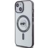 Karl Lagerfeld KLHMP15SHKHNOTK iPhone 15 / 14 / 13 6.1" Transparent Hardcase IML Karl`s Head MagSafe