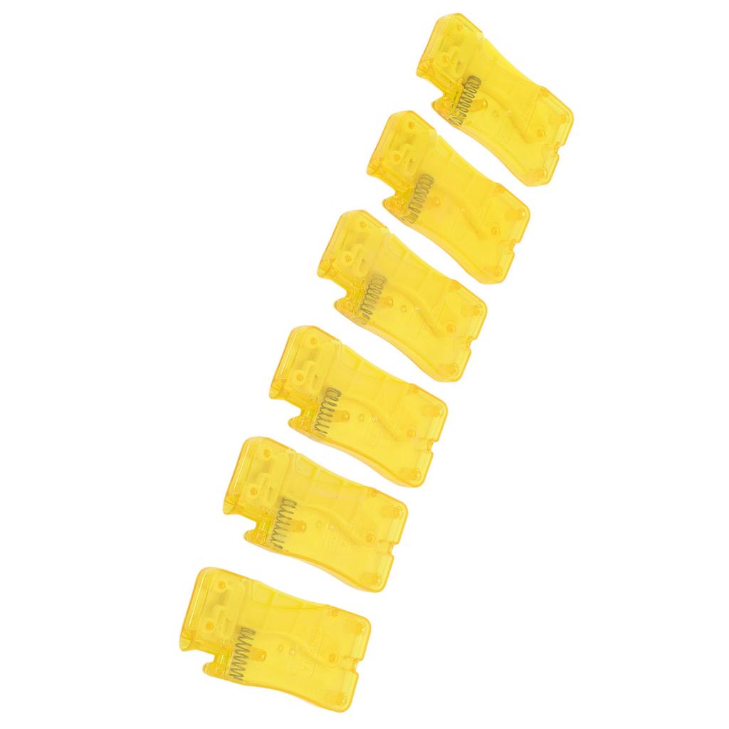 6 Stück Automatischer Nadeleinfädler Gelb DIY Handwerk Trichterdesign Nähfadeneinfädler für ältere Menschen