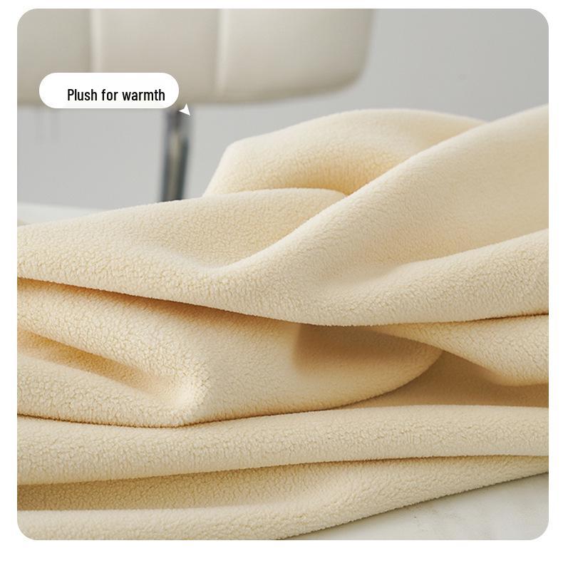 YX Dámské pletené kalhoty se širokými nohavicemi s fleecovou podšívkou - S vysokým pasem, zeštíhlující, žebrované, teplé, podzimní/zimní ležérní oblečení